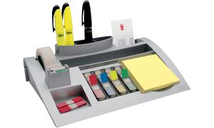 Post-it Schreibtisch Organizer, silber, bestckt