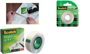 3M Scotch Klebefilm Magic 810, unsichtbar, 12 mm x 33 m