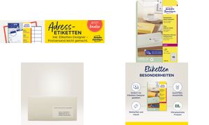 Adress-Etiketten, transparent