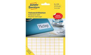 AVERY Zweckform Vielzweck-Etiketten, 66 x 38 mm, weiß, FP