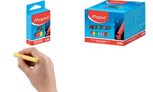 Maped Wandtafelkreide COLOR'PEPS, rund, farbig sortiert