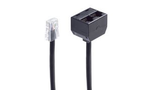 shiverpeaks BASIC-S ISDN Y-Adapter, schwarz, 0,1 m