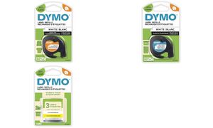 DYMO LetraTag Schriftbandkassette, Kunststoff, 12 mm x 4 m