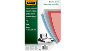 Fellowes Deckblatt, DIN A4, PVC, transparent, 0,30 mm