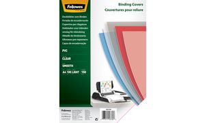 Fellowes Deckblatt, DIN A4, PVC, transparent, 0,20 mm