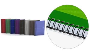 Oxford Office Spiralbuch, DIN A4, kariert, 50 Blatt, Karton