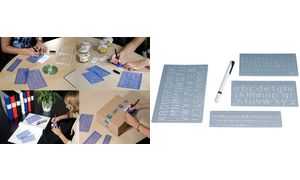 Schrift-Schablonen