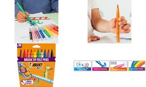 BIC KIDS Fasermaler Visaquarelle, 10er Kartonetui