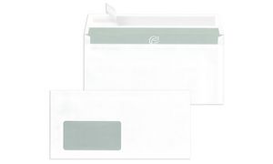 MAILmedia Briefumschlge DIN lang, haftklebend, mit Fenster
