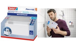 tesa Powerstrips Aufbewahrungs-Korb WATERPROOF Regal Zoom