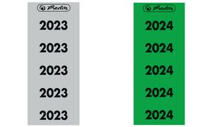 herlitz Ordner-Inhaltsschild Jahreszahl 2023, grau