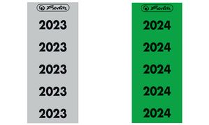 herlitz Ordner-Inhaltsschild Jahreszahl 2023, grau