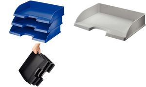 LEITZ Briefablage Plus Standard, DIN A4 quer, blau