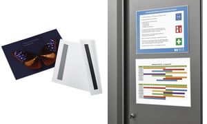 Infotaschen, magnethaftend