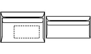 herlitz Briefumschlag, DIN lang, mit Fenster, wei?