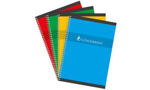 CONQUERANT SEPT Spiralbuch, DIN A4, kariert, 90 Blatt