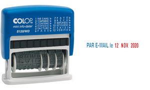 COLOP Wortbandstempel Mini Dater S120/WD, mit Datum, FR
