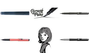 PentelArts Brush Pen Pinselstift, Gehuse: schwarz