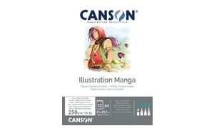 CANSON Skizzenblock Illustration Manga, DIN A3, 250 g/qm