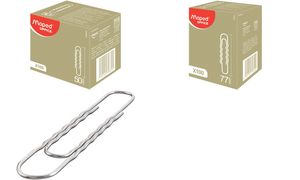 Maped Aktenklammern, vernickelt, 50 mm, gewellt