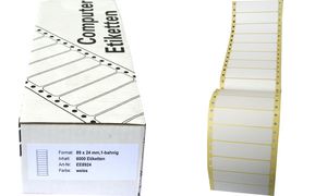 Endlos-Etiketten, 1-bahnig