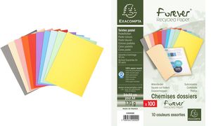 EXACOMPTA Aktendeckel FOREVER 250, DIN A4, chamois