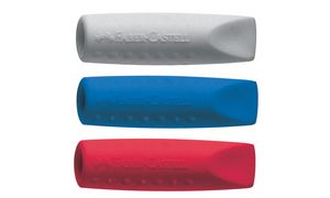 FABER-CASTELL Radierer GRIP ERASER CAP, sortiert