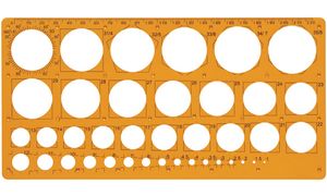 Maped Kreisschablone, 1 - 35 mm, 39 Kreise