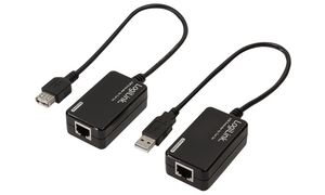 LogiLink USB 2.0 Extender-Set, schwarz