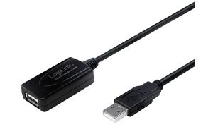 LogiLink USB 2.0 Aktives Verlngerungskabel, 10,0 m