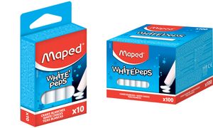Maped Wandtafelkreide WHITE'PEPS, rund, wei?