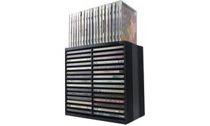 Fellowes CD-/DVD-Ablagebox Spring, schwarz, fr 30 CDs