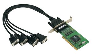 MOXA Serielle 16C550 RS-232 PCI Karte, 4 Port