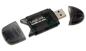 LogiLink USB 2.0 Mini Card Reader fr SD/MMC, anthrazit