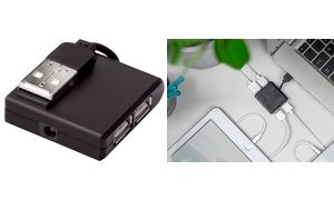 DIGITUS USB 2.0 Hub, 4-Port, schwarz