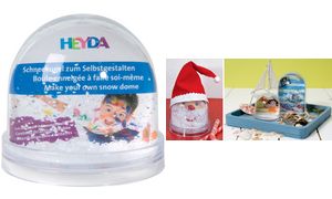 HEYDA Schneekugel zum Selbstgestalten, (B)90 x (H)85 mm