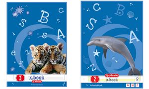 herlitz Arbeitsblock x.book, DIN A4, Lineatur 2