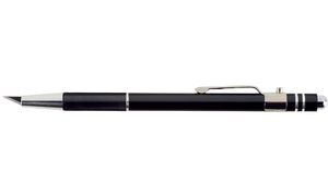 transotype Druckknopfmesser De Luxe, schwarz, Lnge: 140 mm