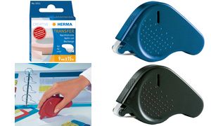 HERMA Transfer Kleberoller, blau, fest haftend, 15 m Rolle