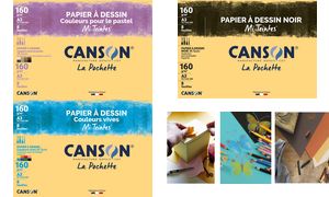 CANSON Zeichenpapier Mi-Teintes, DIN A3, Pastell Farben