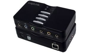 LogiLink 7.1 USB Sound Box, 8-Kanal, schwarz