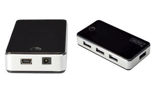 DIGITUS USB 2.0 Hub, 7-Port, schwarz, inkl. Netzteil