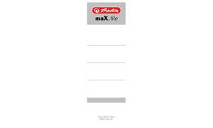 herlitz Ordnerrcken-Etikett maX.file, 60 x 190 mm, wei