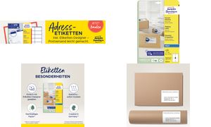 AVERY Zweckform Inkjet Versand-Etiketten, 99,1 x 139 mm