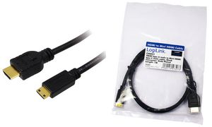 LogiLink HDMI Kabel, A-Stecker - C-Stecker Mini, 2,0 m