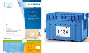 HERMA Universal-Etiketten PREMIUM, 148,5 x 205 mm, wei?