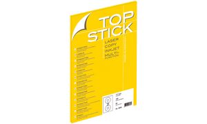TOP STICK CD/DVD-Etiketten, Durchmesser: 117 mm, wei?