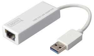 DIGITUS USB 3.0 auf Gigabit Ethernet Adapter, wei?