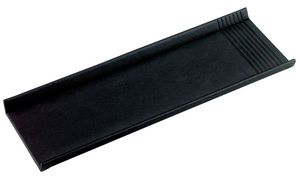 Lufer Stifteschale LA LINEA, aus Leder, schwarz