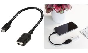 LogiLink USB Anschlusskabel,Micro USB-Stecker - USB-Kupplung